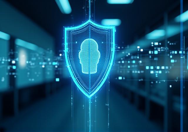 Futuristic digital security interface representing Zero Trust Architecture